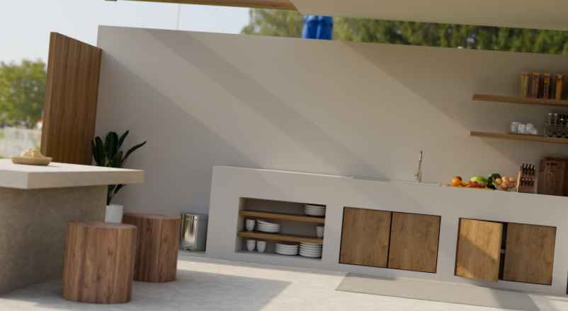 Construire une cuisine extérieure en béton cellulaire : guide et étapes-SDE68 Habitat